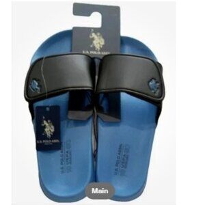 U.S. Polo Assn. Men's Sandals Blue Black Size 9/10
